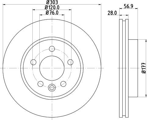 HELLA PAGID 8DD 355 129-211 - Əyləc Diski furqanavto.az