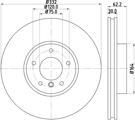 HELLA PAGID 8DD 355 117-731 - Əyləc Diski furqanavto.az