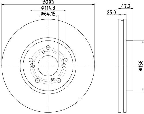 HELLA PAGID 8DD 355 134-231 - Əyləc Diski furqanavto.az