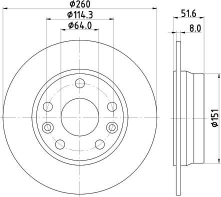 HELLA PAGID 8DD 355 134-781 - Əyləc Diski furqanavto.az