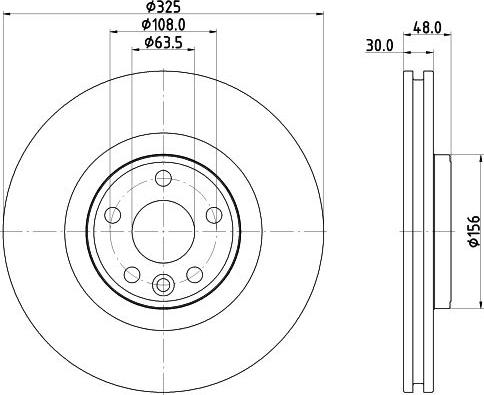 HELLA PAGID 8DD 355 135-261 - Əyləc Diski furqanavto.az