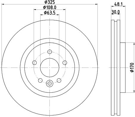 HELLA PAGID 8DD 355 133-841 - Əyləc Diski furqanavto.az