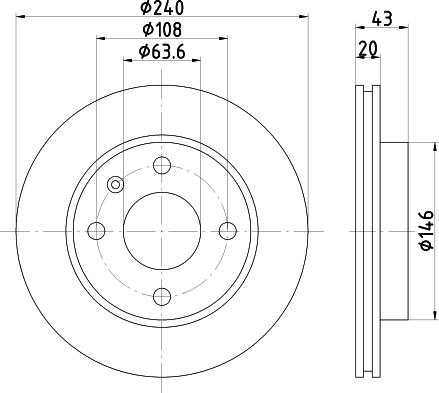 HELLA PAGID 8DD 355 129-961 - Əyləc Diski furqanavto.az