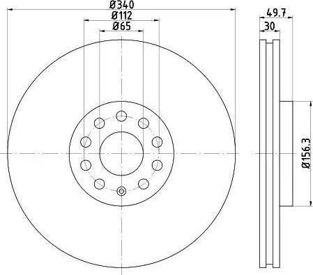 HELLA PAGID 8DD 355 121-921 - Əyləc Diski furqanavto.az