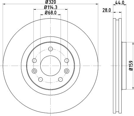 HELLA PAGID 8DD 355 124-181 - Əyləc Diski furqanavto.az