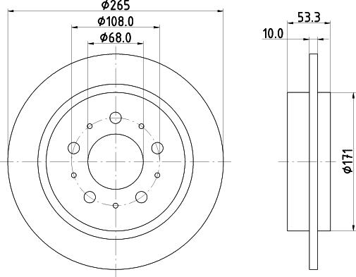 HELLA PAGID 8DD 355 126-062 - Əyləc Diski furqanavto.az