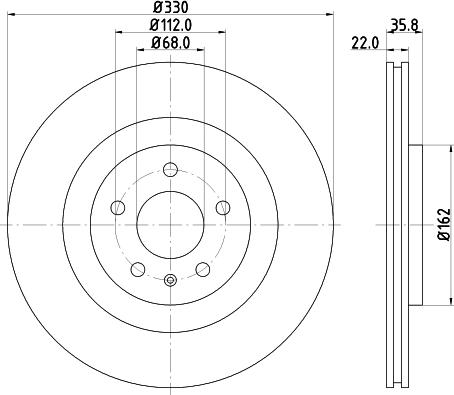 HELLA PAGID 8DD 355 123-142 - Əyləc Diski furqanavto.az