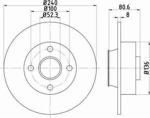 HELLA PAGID 8DD 355 113-481 - Əyləc Diski furqanavto.az