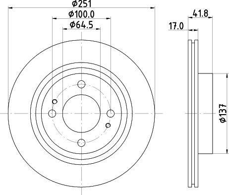 HELLA PAGID 8DD 355 122-991 - Əyləc Diski furqanavto.az