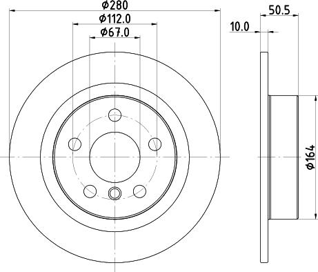 HELLA PAGID 8DD 355 122-661 - Əyləc Diski furqanavto.az