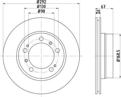 HELLA PAGID 8DD 355 122-081 - Əyləc Diski furqanavto.az