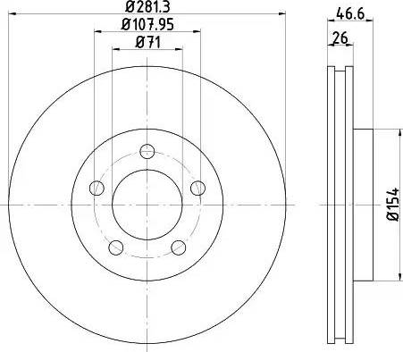 HELLA PAGID 8DD 355 122-181 - Əyləc Diski furqanavto.az