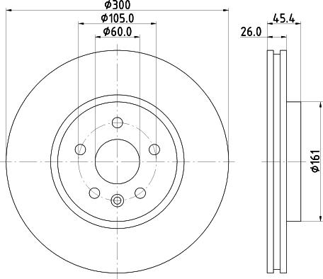 HELLA PAGID 8DD 355 122-851 - Əyləc Diski furqanavto.az