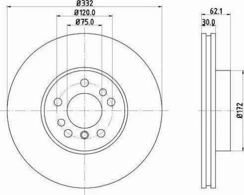 HELLA PAGID 8DD 355 121-221 - Əyləc Diski furqanavto.az