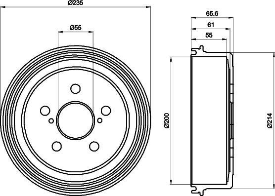 HELLA PAGID 8DT 355 301-321 - Əyləc barabanı furqanavto.az