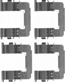 HELLA PAGID 8DZ 355 204-161 - Disk əyləc pedləri üçün aksesuar dəsti furqanavto.az