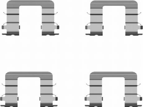 HELLA PAGID 8DZ 355 204-131 - Disk əyləc pedləri üçün aksesuar dəsti furqanavto.az