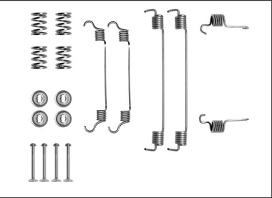 HELLA PAGID 8DZ 355 205-901 - Aksesuar dəsti, əyləc başlıqları furqanavto.az