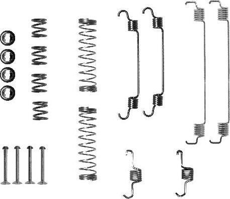 HELLA PAGID 8DZ 355 200-741 - Aksesuar dəsti, əyləc başlıqları furqanavto.az