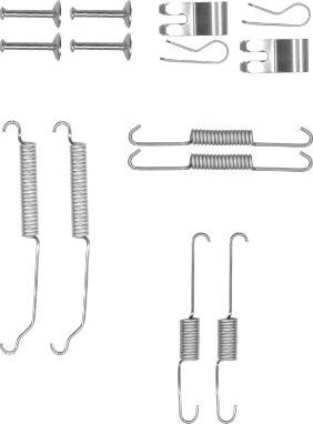 HELLA PAGID 8DZ 355 201-031 - Aksesuar dəsti, əyləc başlıqları furqanavto.az