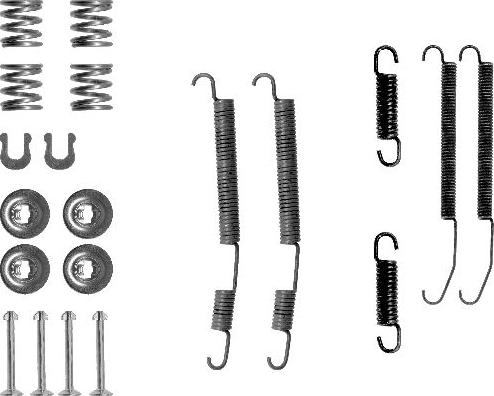 HELLA PAGID 8DZ 355 201-071 - Aksesuar dəsti, əyləc başlıqları furqanavto.az