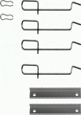 HELLA PAGID 8DZ 355 203-471 - Disk əyləc pedləri üçün aksesuar dəsti furqanavto.az