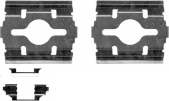 HELLA PAGID 8DZ 355 203-581 - Disk əyləc pedləri üçün aksesuar dəsti furqanavto.az