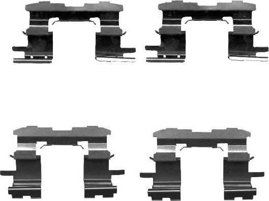 HELLA PAGID 8DZ 355 203-101 - Disk əyləc pedləri üçün aksesuar dəsti furqanavto.az