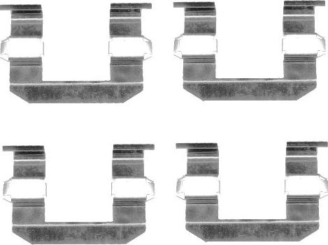 HELLA PAGID 8DZ 355 203-131 - Disk əyləc pedləri üçün aksesuar dəsti furqanavto.az