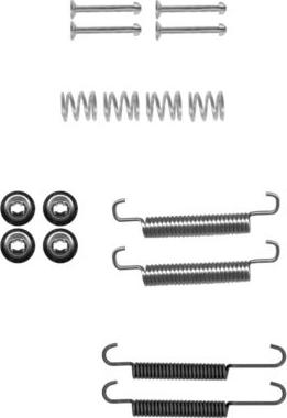 HELLA PAGID 8DZ 355 202-031 - Aksesuar dəsti, dayanacaq əyləci başlıqları furqanavto.az