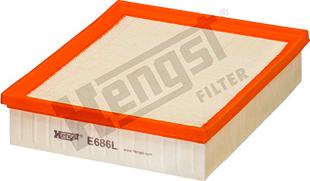 Hengst Filter E686L - Hava filtri furqanavto.az
