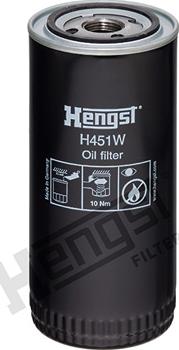 Hengst Filter H451W - Yağ filtri furqanavto.az