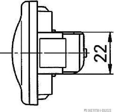 Herth+Buss Elparts 82710143 - Yan işarəsi işığı furqanavto.az