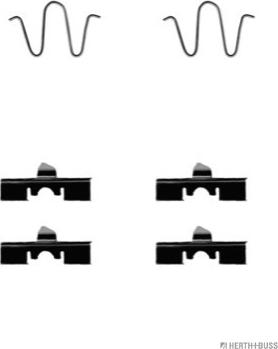Herth+Buss Jakoparts J3663009 - Disk əyləc pedləri üçün aksesuar dəsti furqanavto.az