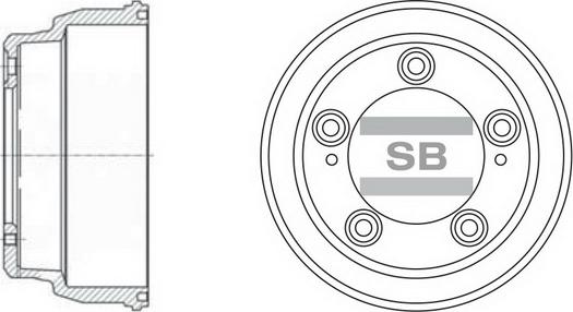 Hi-Q SD1035 - Əyləc barabanı furqanavto.az