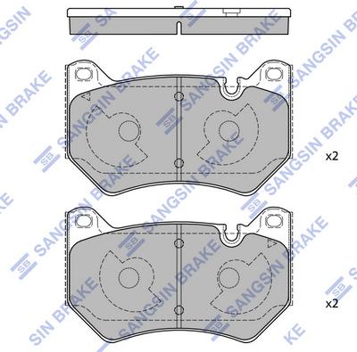 Hi-Q SP4534 - Əyləc altlığı dəsti, əyləc diski furqanavto.az