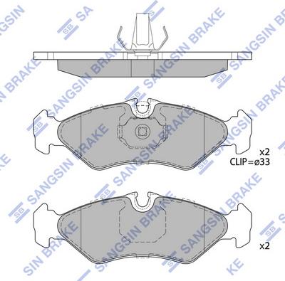 Hi-Q SP4084 - Əyləc altlığı dəsti, əyləc diski furqanavto.az