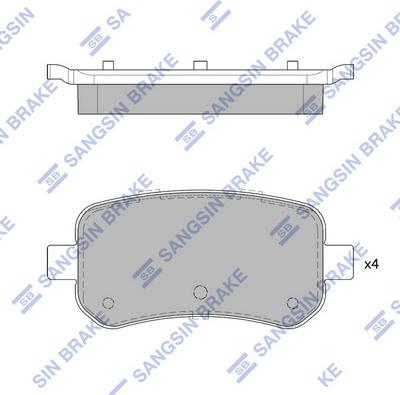 Hi-Q SP4077 - Əyləc altlığı dəsti, əyləc diski furqanavto.az