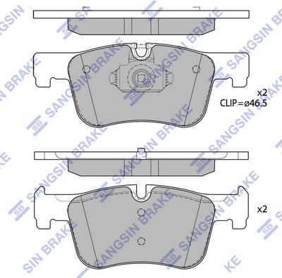 Hi-Q SP4144 - Əyləc altlığı dəsti, əyləc diski furqanavto.az