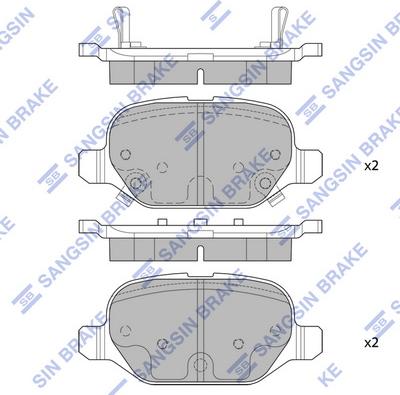 Hi-Q SP4151 - Əyləc altlığı dəsti, əyləc diski furqanavto.az