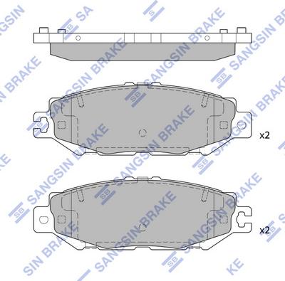 Hi-Q SP4160 - Əyləc altlığı dəsti, əyləc diski furqanavto.az