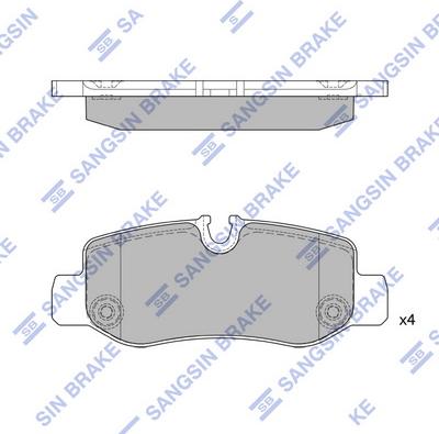 Hi-Q SP4130 - Əyləc altlığı dəsti, əyləc diski furqanavto.az