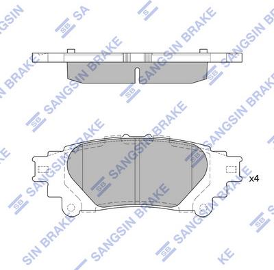 Hi-Q SP4131 - Əyləc altlığı dəsti, əyləc diski furqanavto.az