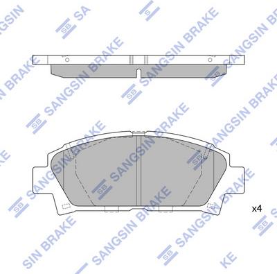 Hi-Q SP1466 - Əyləc altlığı dəsti, əyləc diski furqanavto.az