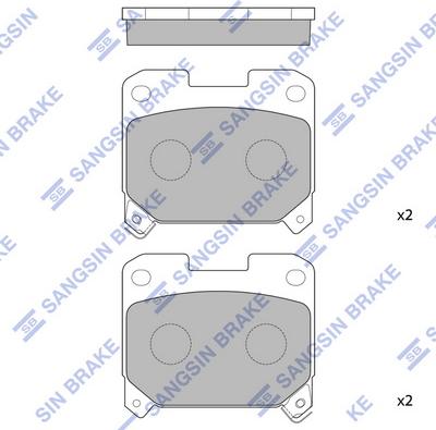 Hi-Q SP1468 - Əyləc altlığı dəsti, əyləc diski furqanavto.az