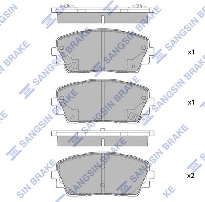 Hi-Q SP1405 - Əyləc altlığı dəsti, əyləc diski furqanavto.az