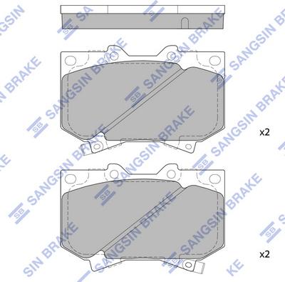 Hi-Q SP1422 - Əyləc altlığı dəsti, əyləc diski furqanavto.az