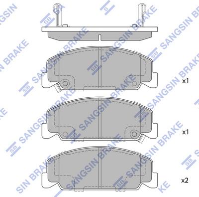 Hi-Q SP1427 - Əyləc altlığı dəsti, əyləc diski furqanavto.az