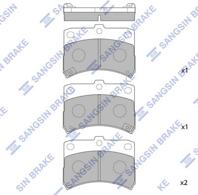 Hi-Q SP1594 - Əyləc altlığı dəsti, əyləc diski furqanavto.az