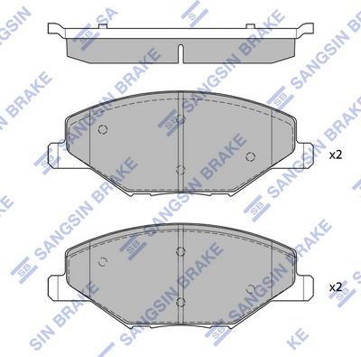 Hi-Q SP1595 - Əyləc altlığı dəsti, əyləc diski furqanavto.az